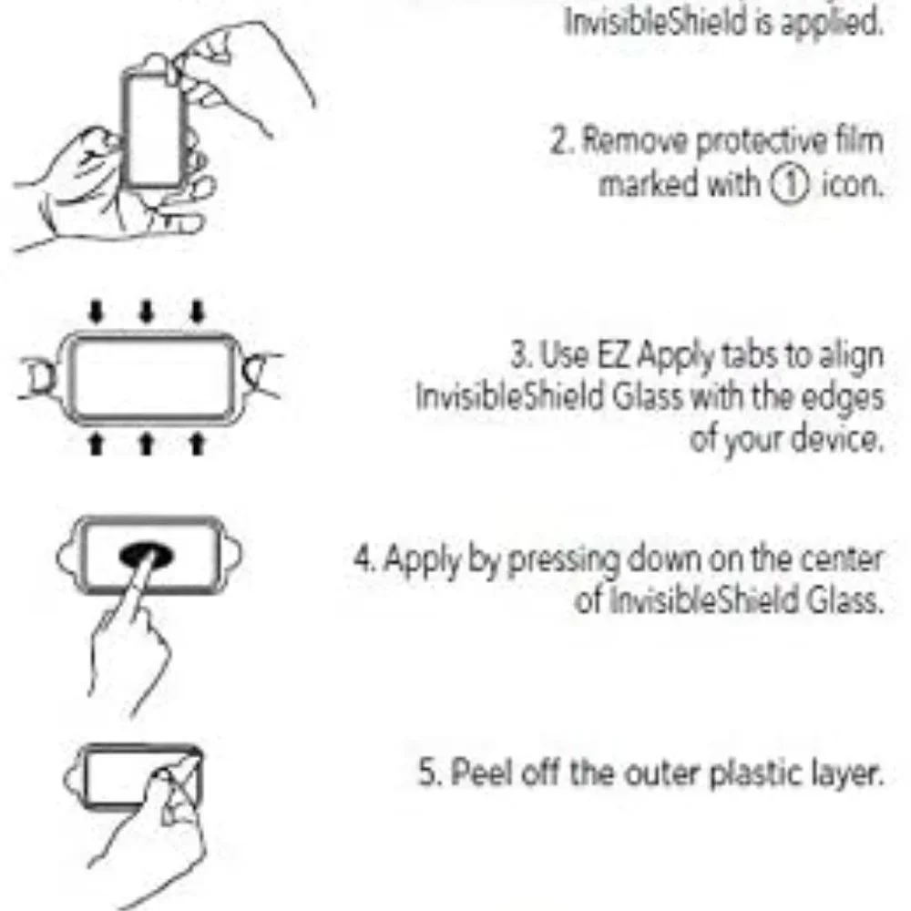 iPhone XS Glass Screen Protector Zagg‎ Premium Front Back Bumper Full Body
